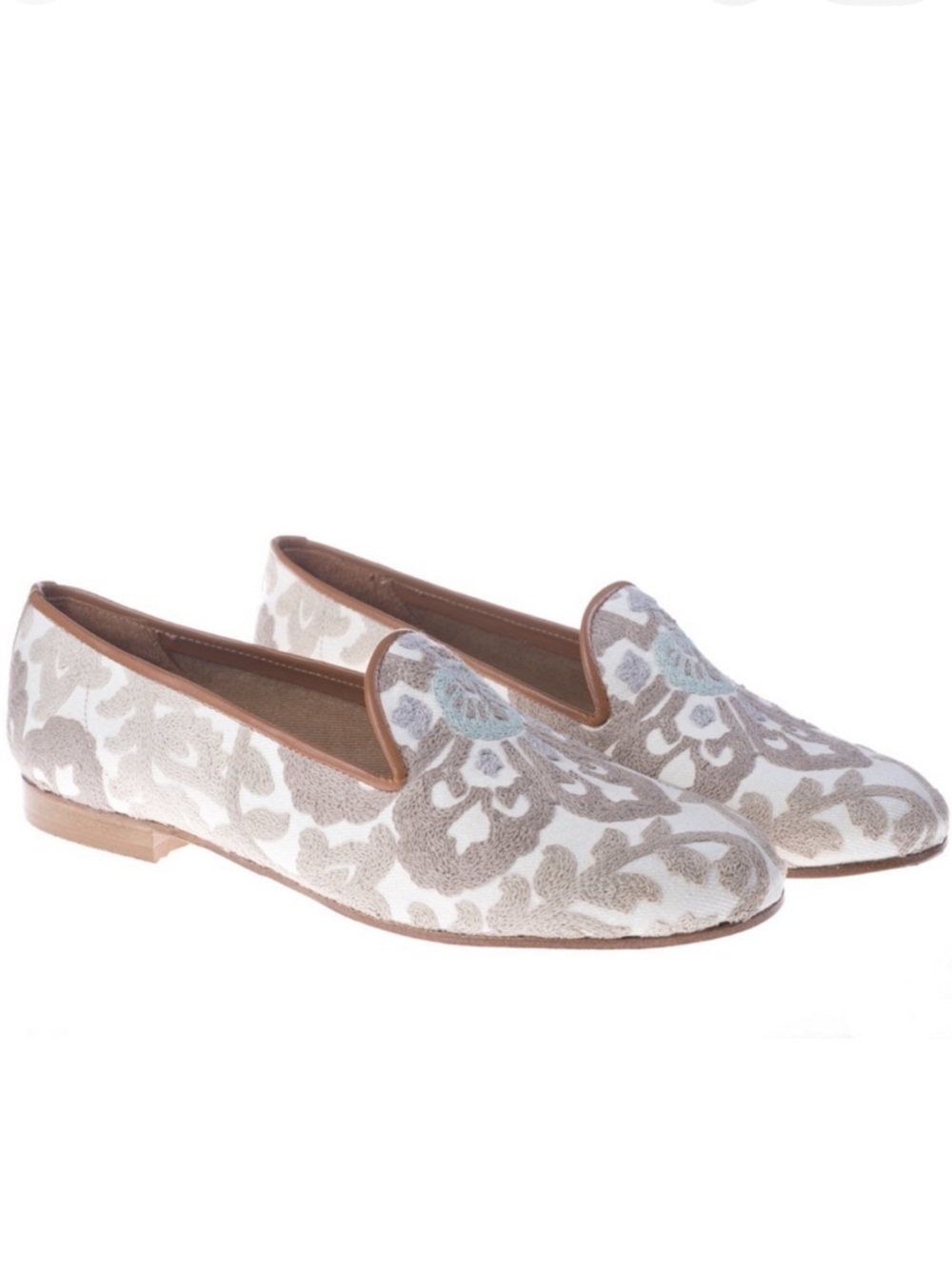 Ramon Tenza Ukraine Embroidered Floral & Leather Loafers - 8